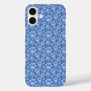FUNDA iPhone 16 PLUS SOMBRAS DE LAS IMPRESIONES DE LA PAPA DE PERRO AZU