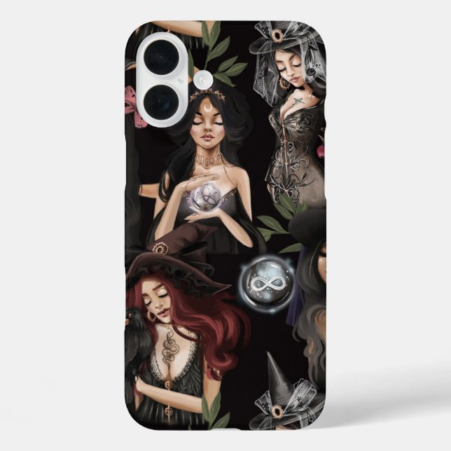 Funda iPhone 16 Plus Somos las hijas de las brujas que no podrías quema (Reverso )