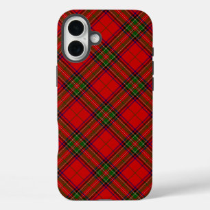 Funda iPhone 16 Plus Stewart / Stuart tartan rojo platillo verde