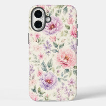 Suave Peonía Floral Acuarela