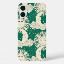 Funda iPhone 16 Plus sueños bohemios verdes