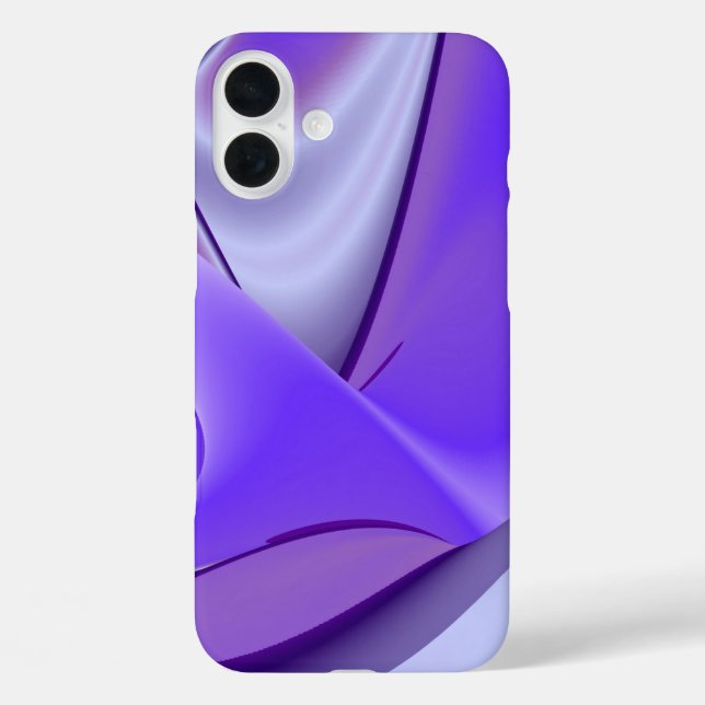 Funda iPhone 16 Plus Sueños de flores moradas (Reverso )