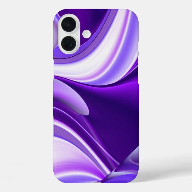 Funda iPhone 16 Plus Sueños de flores moradas (Reverso )