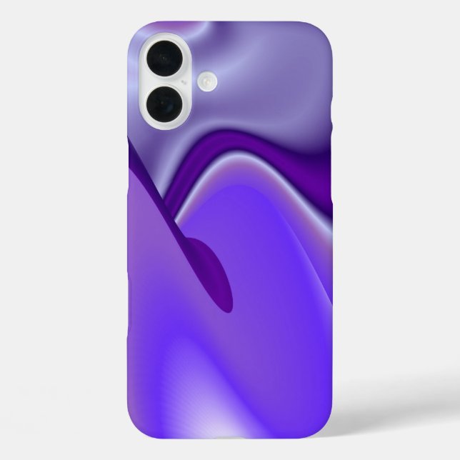 Funda iPhone 16 Plus Sueños de flores moradas (Reverso )