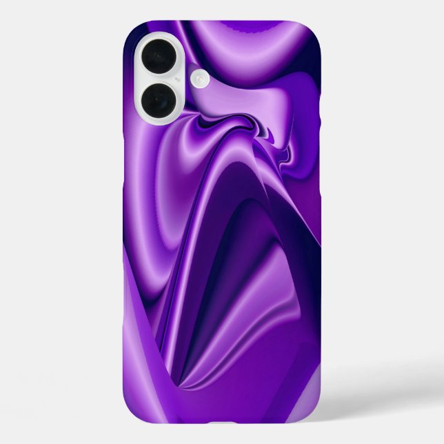 Funda iPhone 16 Plus Sueños de flores moradas (Reverso )