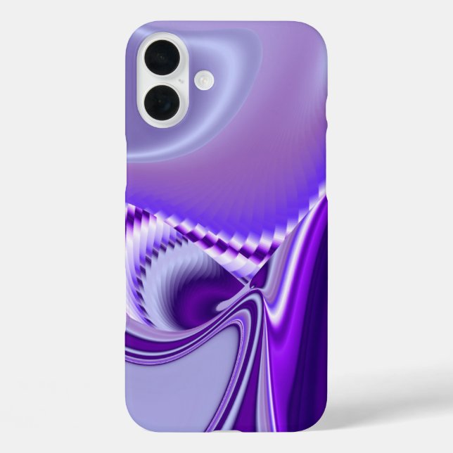 Funda iPhone 16 Plus Sueños de flores moradas (Reverso )