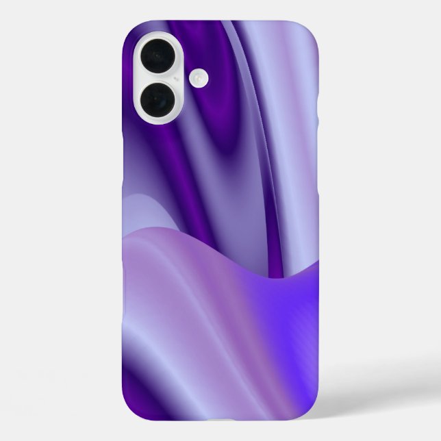 Funda iPhone 16 Plus Sueños de flores moradas (Reverso )