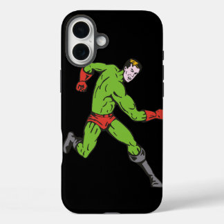 Funda iPhone 16 Plus Superhéroe verde