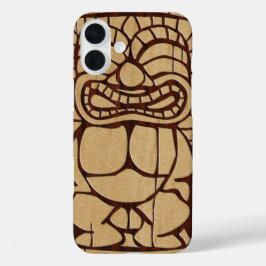 Funda iPhone 16 Plus Surfboard Koa Wood Tiki Ailani