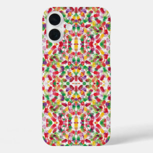 Funda iPhone 16 Plus Surreal Kaleidoscope Ice Pop Art