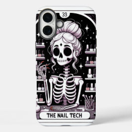 Funda iPhone 16 Plus Tarot Nail Technician Business Card