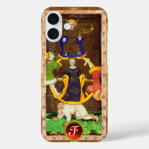 FUNDA iPhone 16 PLUS TAROTES DE RENAISSANCIA ANTIGUA , RUEDA DE FORTUNA