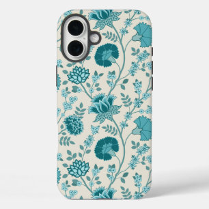 Funda iPhone 16 Plus Teatro jacobeo floral grande en crema
