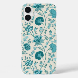 Funda iPhone 16 Plus Teatro jacobeo floral grande en crema