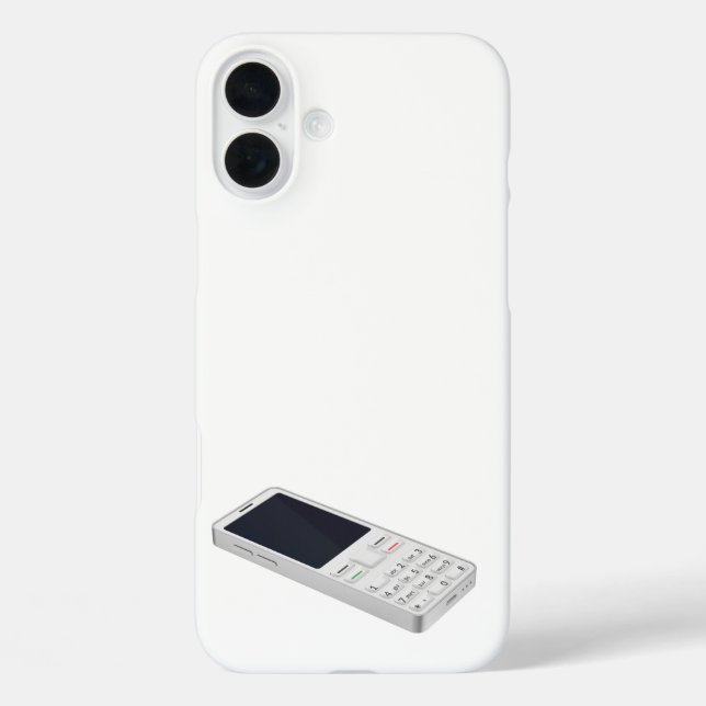 Funda iPhone 16 Plus Teléfono móvil blanco (Reverso )