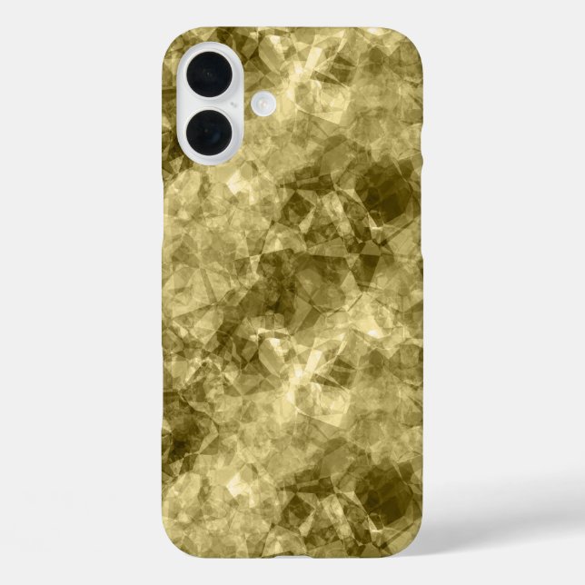 Funda iPhone 16 Plus Textura en bruto de bronce (Reverso )