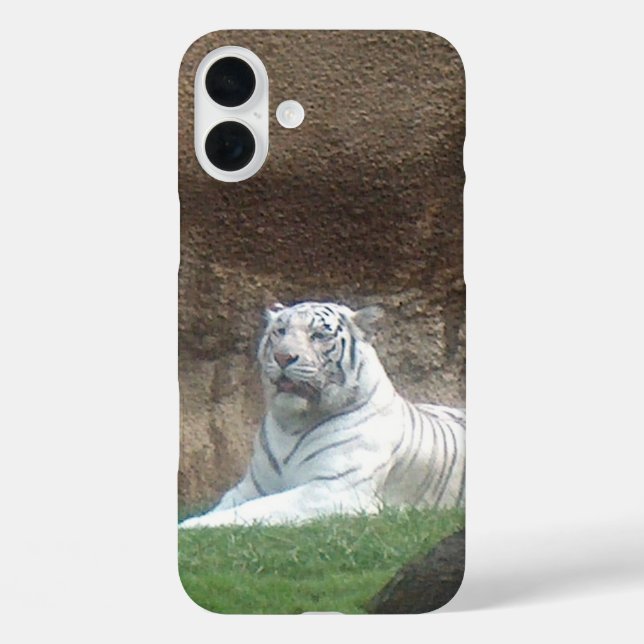 Funda iPhone 16 Plus Tigre Blanco (Reverso )