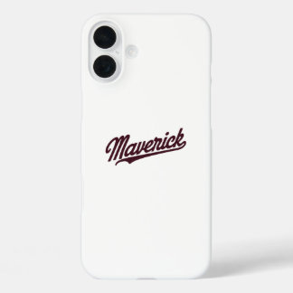 Funda iPhone 16 Plus Tipografía de Maverick