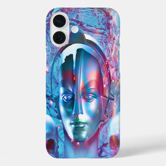 Funda iPhone 16 Plus Trascendencia Robot (Reverso )