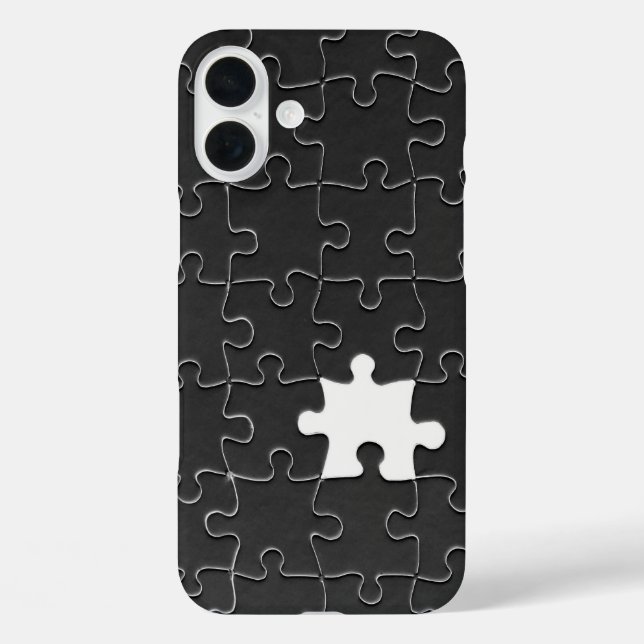 Funda iPhone 16 Plus Tú Me Completas Romántico Rompecabezas de Piezas e (Reverso )