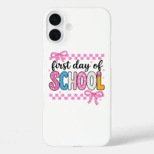 Funda iPhone 16 Plus Un lindo primer día de diseño escolar