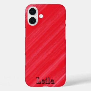 Funda iPhone 16 Plus Un rojo vibrante