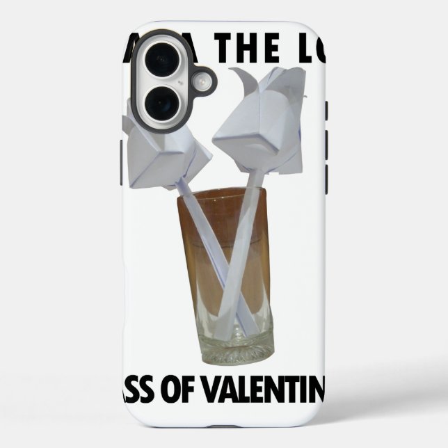 Funda iPhone 16 Plus Un vaso de paz valentina. (Reverso )