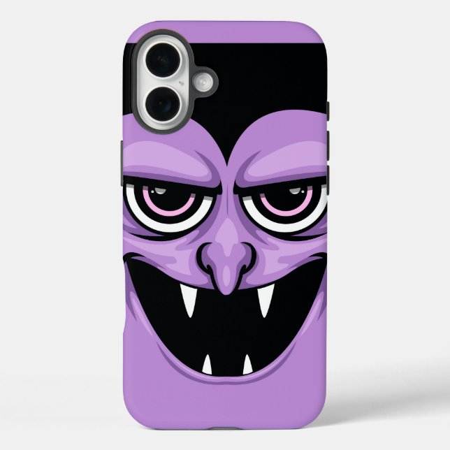 Funda iPhone 16 Plus Vampiro de Halloween (Reverso )