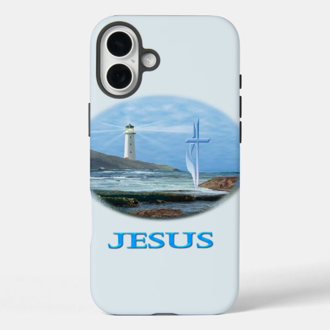 Funda iPhone 16 Plus Versículo de la Biblia (Reverso )