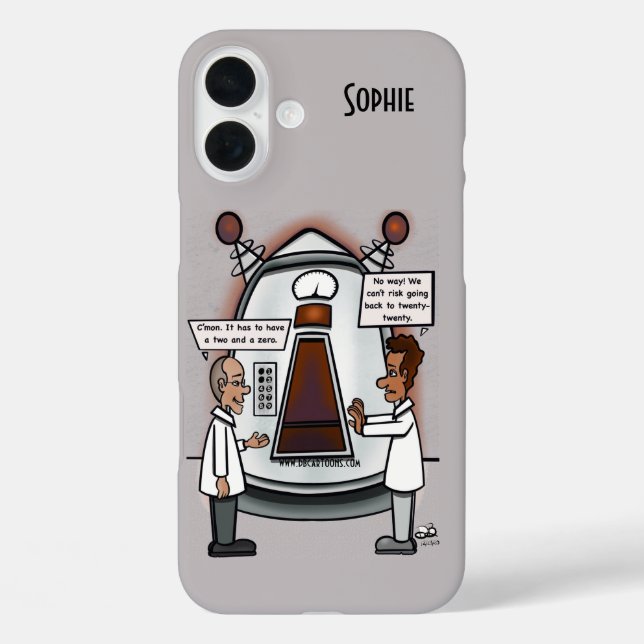 Funda iPhone 16 Plus Viajes de tiempo (Reverso )