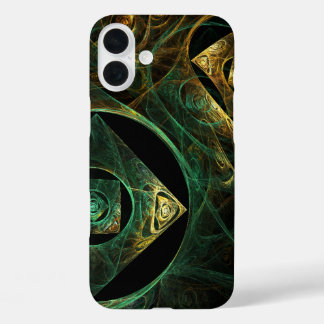Funda iPhone 16 Plus Vibraciones mágicas Resumen de arte