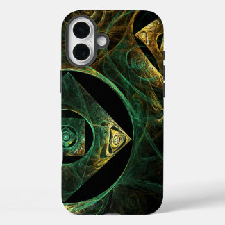 Funda iPhone 16 Plus Vibraciones mágicas Resumen de arte