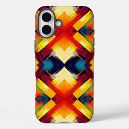 Funda iPhone 16 Plus Vibraciones Retro en Colores: Formas Geométricas E