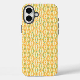 Funda iPhone 16 Plus Vibrant geometric pattern with hexagonal shapes