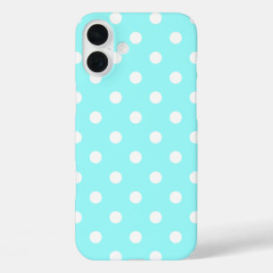 Funda iPhone 16 Plus Vintage Green And Lovely Polka Dots