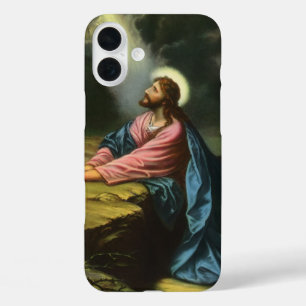 Funda iPhone 16 Plus Vintage Jesucristo Rezando, Jardín del Getsemaní