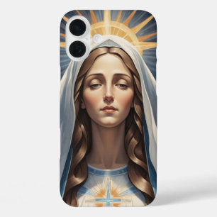 Funda iPhone 16 Plus Virgen María Católica Católica Sacra Regalo Devoci