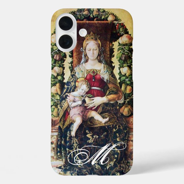 Funda iPhone 16 Plus VIRGINA CON Monograma INFANTIL (Reverso )
