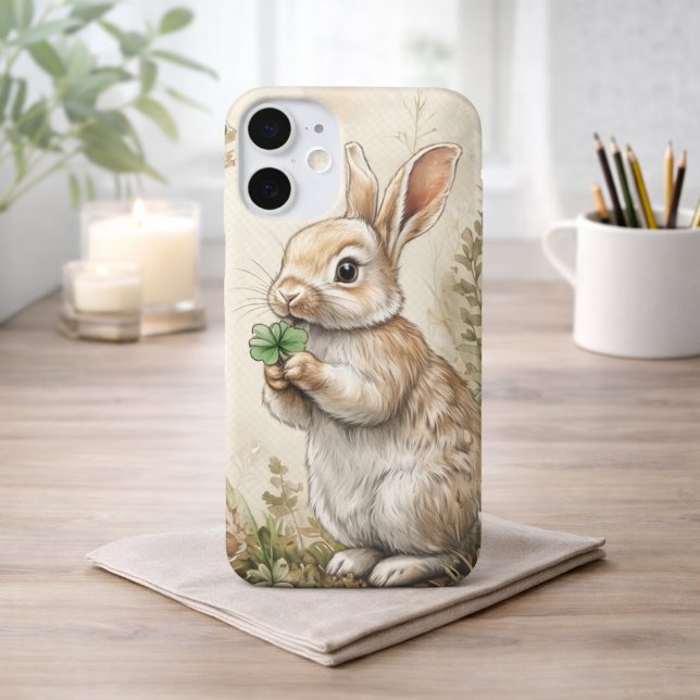 Funda iPhone 16 Plus Watercolor Woodland Bunny Nature (Subido por el creador)