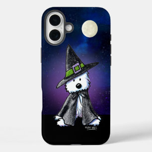 Funda iPhone 16 Plus Westie Witch KiniArt