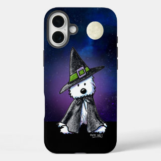 Funda iPhone 16 Plus Westie Witch KiniArt