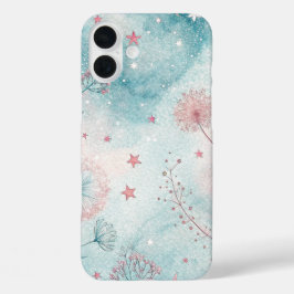 Funda iPhone 16 Plus Whimsy en rosa y azul