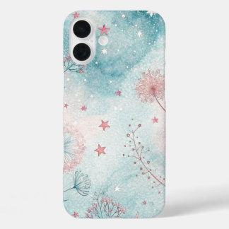 Funda iPhone 16 Plus Whimsy en rosa y azul