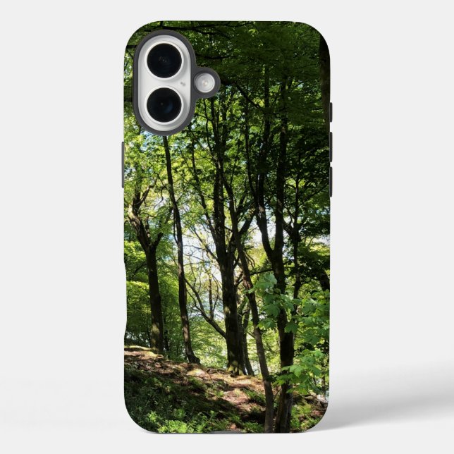 Funda iPhone 16 Plus Woodland of Trees Woods Design (Reverso )