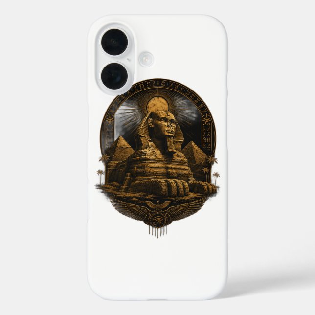 Funda iPhone 16 Poder Silencioso | Gran Diseño de la Esfinge de Eg (Reverso )