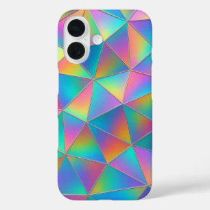Funda iPhone 16 Polígono iridiscente
