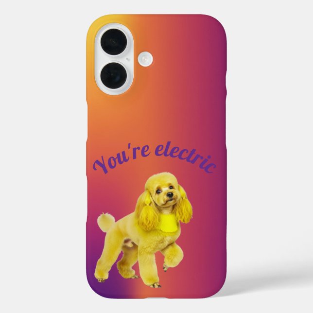 Funda iPhone 16 Poodle phone case (Reverso )