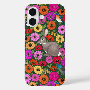 Funda iPhone 16 por mi ventana... pájaros, abejas, conejitos, mari
