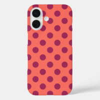 Pos de polka de coral rojo y vivo