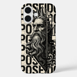 Funda iPhone 16 Poseidón | Cubierta de iphone para dios griego